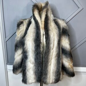 Vintage Raccoon Fur Coat Authentic Women’s Sz 10 Made in USA